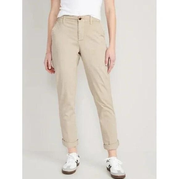 NWT Old Navy High-Waisted OGC Chino Pants for Women - Picture 1 of 4